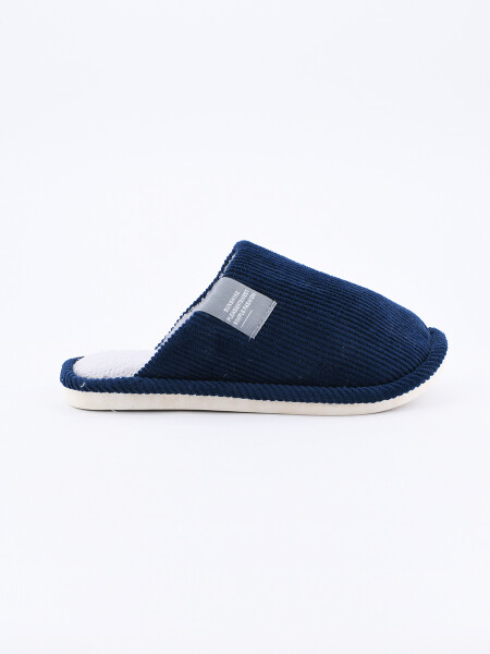 PANTUFLA DOREEN AZUL OSCURO