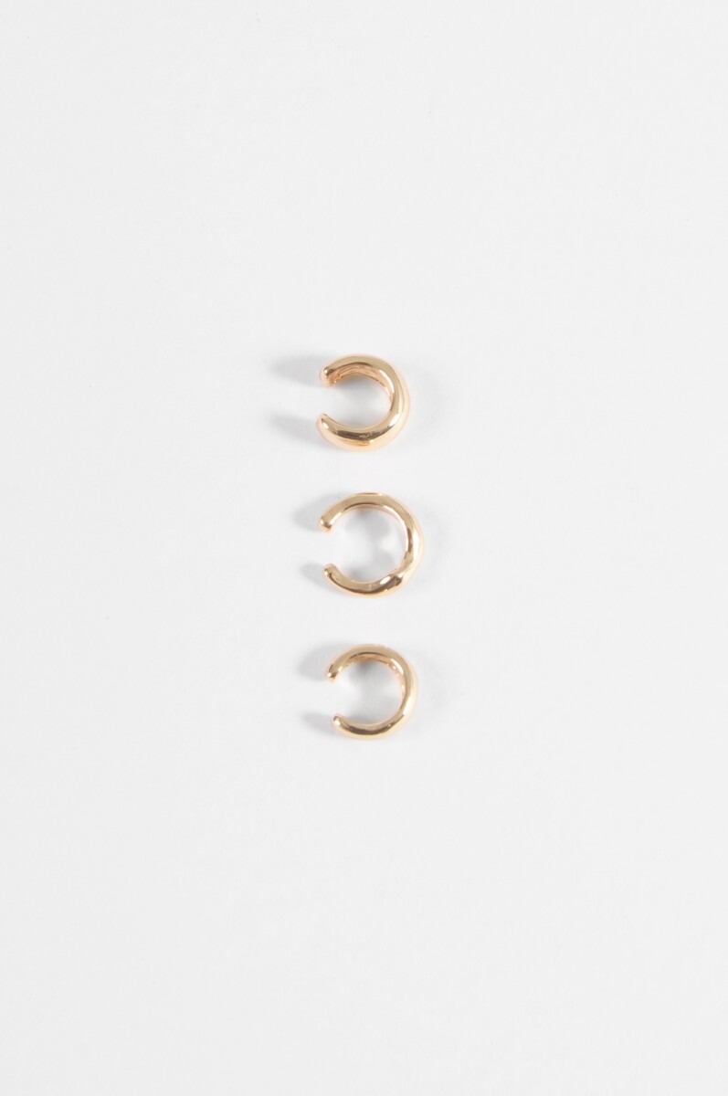 Set de 3 earcuff - dorado 