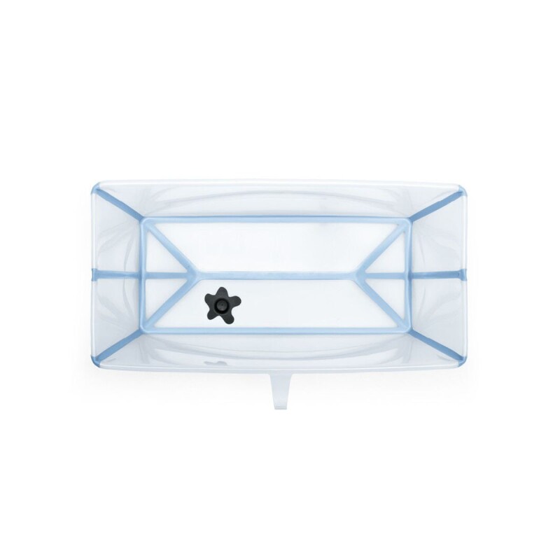 BAÑOXL Baño Stokke Flexibath Xl Plegable Transparente Y Celeste
