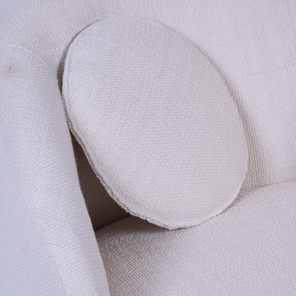 BUTACA GIRATORIA TELA NATURAL-BEIGE PARIS NATURAL