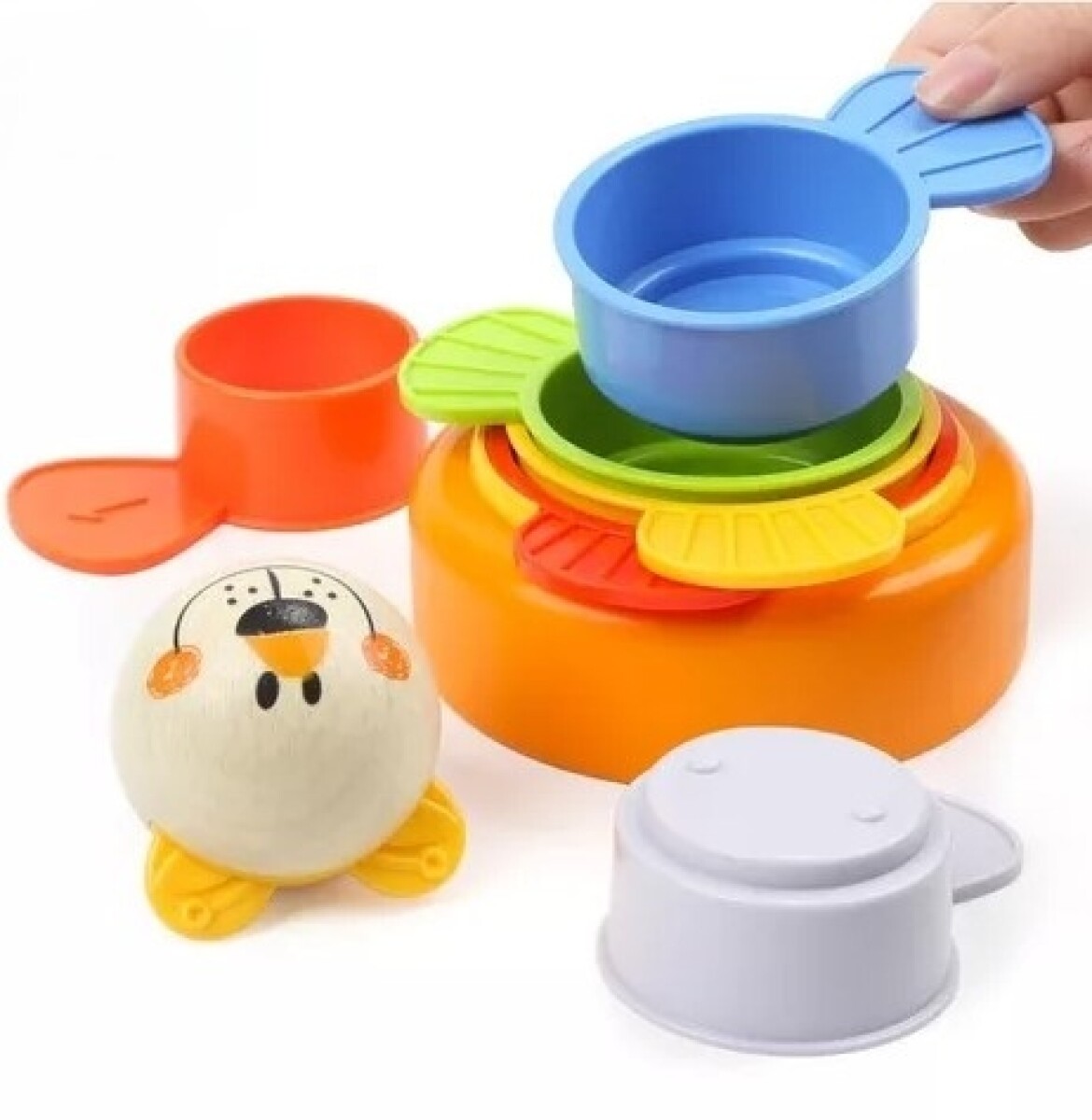 Juego Didáctico Top Bright de Vasos Apilables 6 Piezas - Naranja 2 