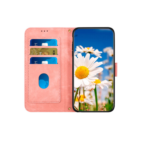 Flip cover Samsung Galaxy A14 4G/5G diseño floral rosa Flip Cover Samsung Galaxy A14 4g/5g Diseño Floral Rosa