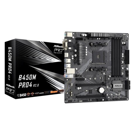 Motherboard Asrock B450M PRO4 R2.0 AM4 001