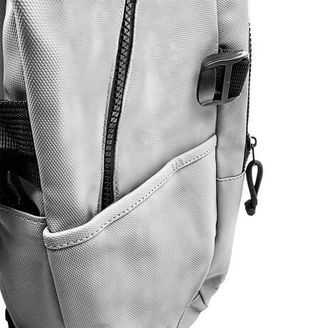 Mochila Urbana Expert Multiuso Laptop Impermeable Gris Claro