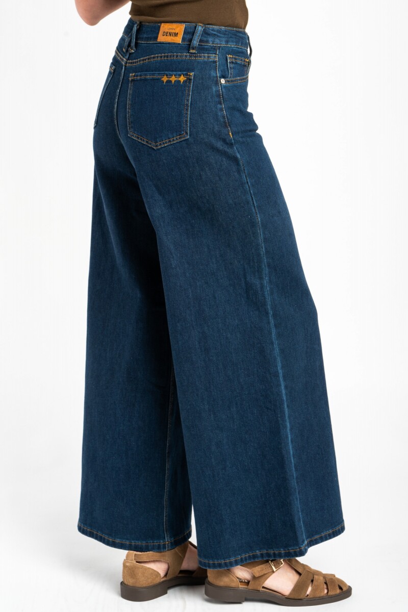 Jean Wide Leg Jean Oscuro