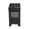Cocina A Gas - James Mesa Vidrio Frente Inox Negra