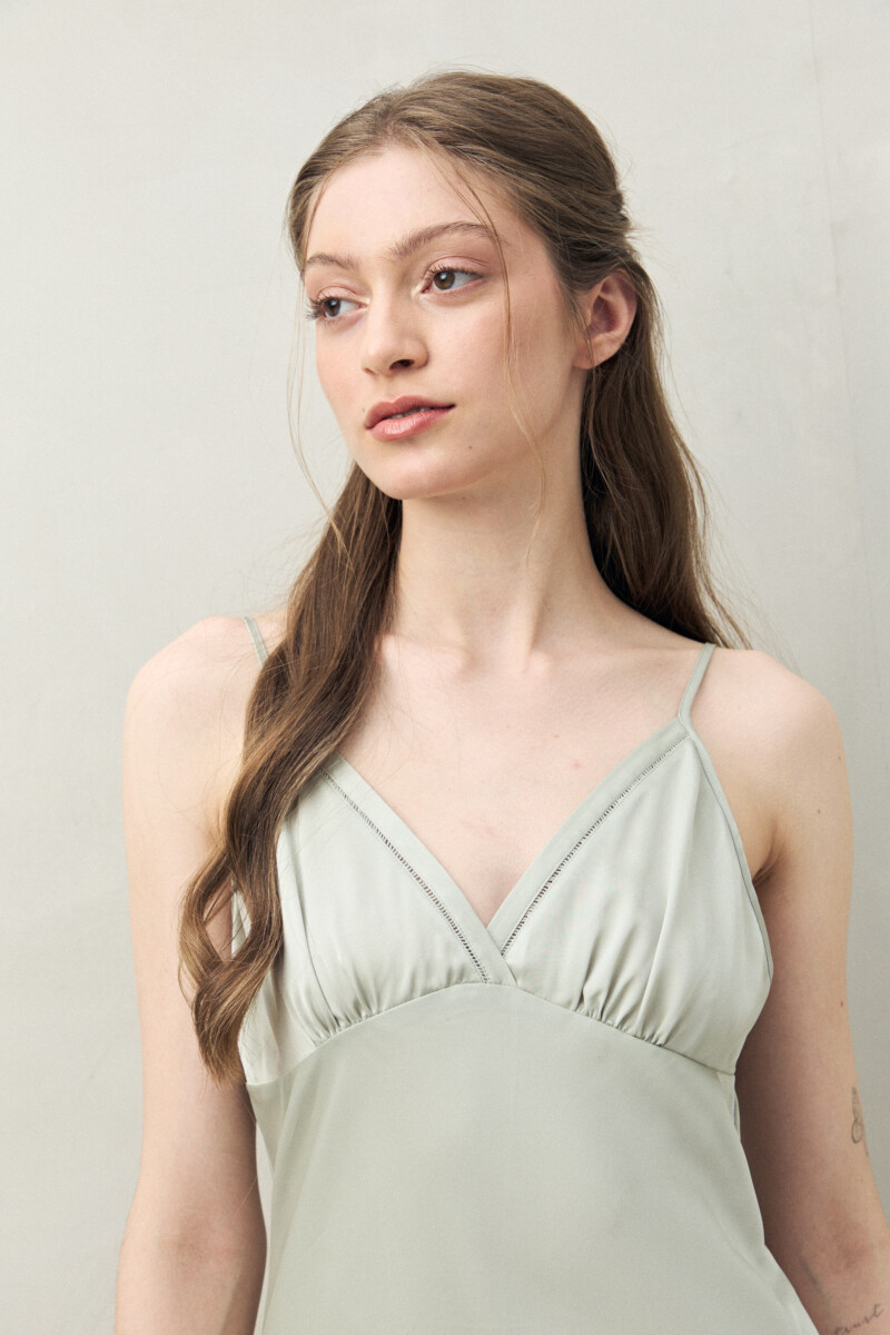 CAMISON MAGNOLIA Verde Grisáceo