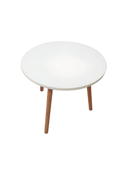 MESA AUXILIAR BAMBOO C/ BLANCO D50CM/H47CM MESA AUXILIAR BAMBOO C/ BLANCO D50CM/H47CM