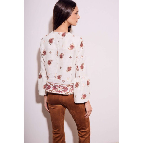 Blusa Bordada Print