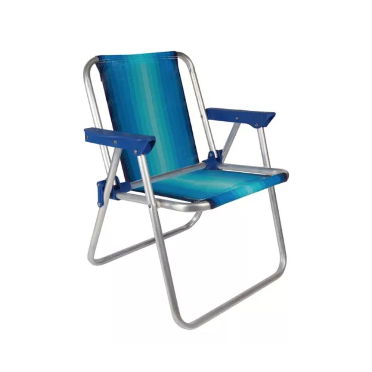 Sillas Para Niños Playeras Alta Aluminio Azul Mor 