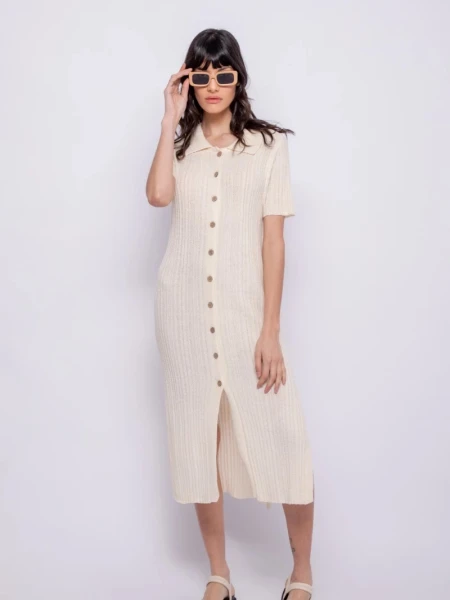 VESTIDO D.CASSIN INCA CRUDO