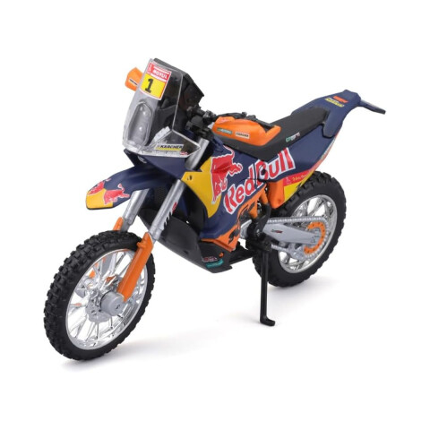 Motocicleta Bburago KTM 450 Rally 2019 (Dakar Rally) Escala 1:18 U