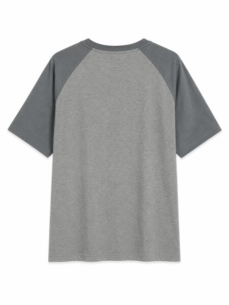 REMERA ROTU GRIS MELANGE M