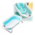 Baño Plegable Termómetro + Colchón Bebé Baby Antideslizante Color Variante Celeste