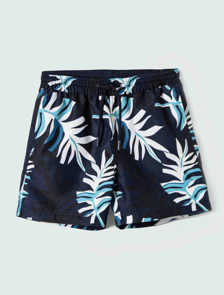 SHORT INFANTIL ESTAMPADO AZUL