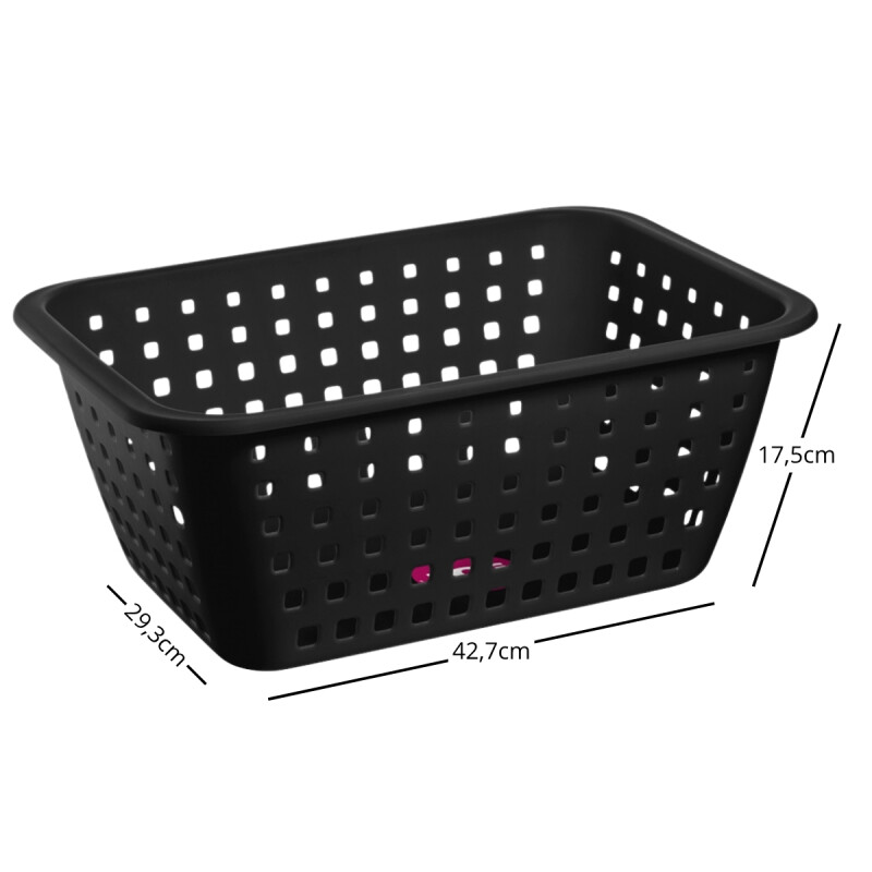 Set x2 Cestos extra grande 14 lts NEGRO