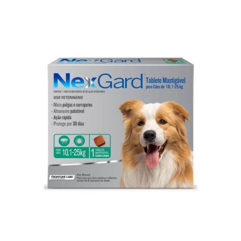 NEXGARD L (10-25 kg) 1 COMPRIMIDO X CAJA Nexgard L (10-25 Kg) 1 Comprimido X Caja
