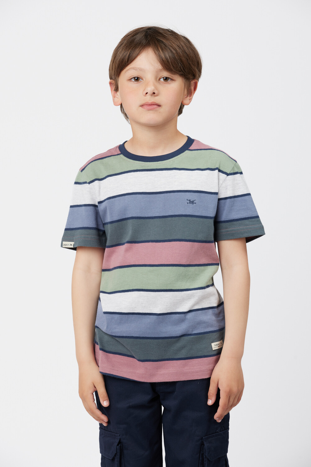 REMERA RAYADA Verde