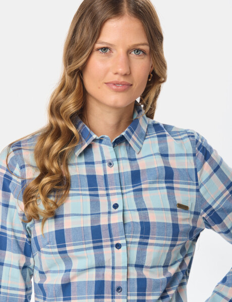 CAMISA A CUADROS Azul