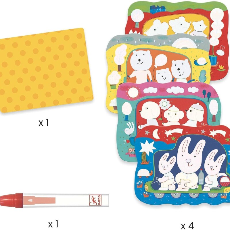Set de dibujos para colorear mágicos Perros