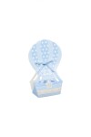 Globo aerostatico baby shower 6x4x14,5 cm - CELESTE Globo aerostatico baby shower 6x4x14,5 cm - CELESTE