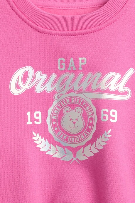Buzo Deportivo Logo Gap Toddler Niña Phoebe Pink