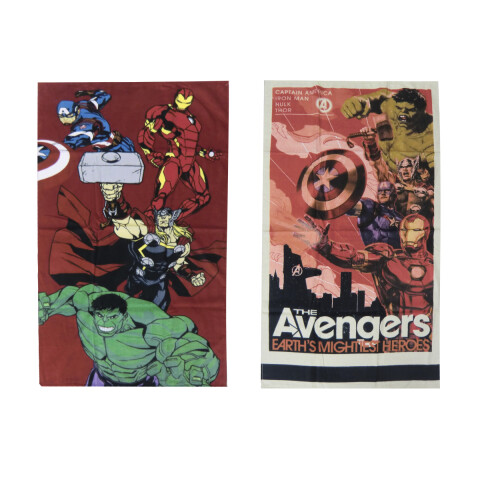 Toalla Playera Algodón 70 x 130 cm Avengers Surtidos