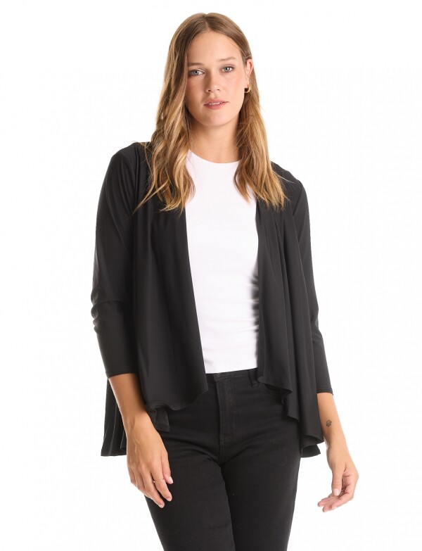 Cardigan Solid NEGRO