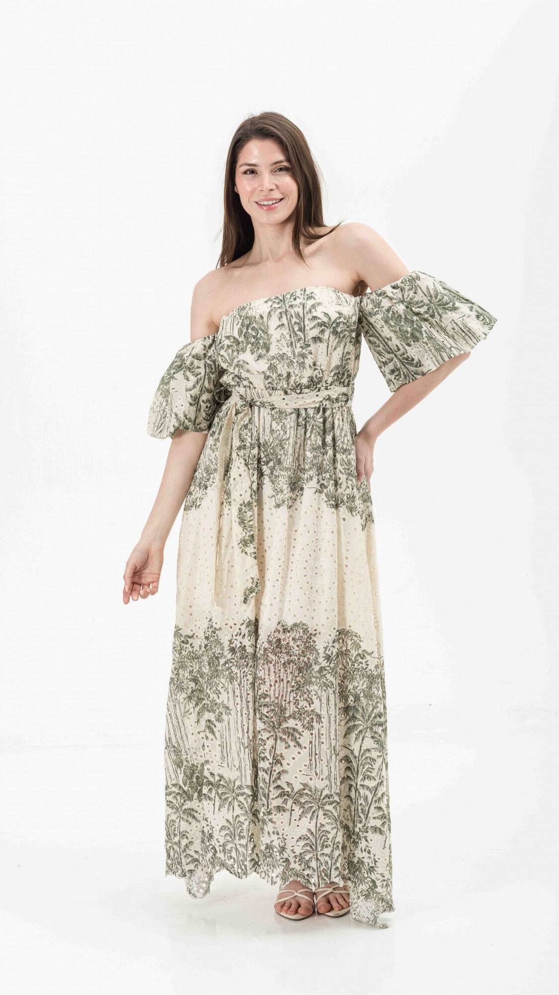 VESTIDO BRODERIE VERDE