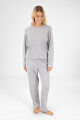 Remera rib fino gris Gris