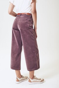 Wide Leg Corduroy Berenjena