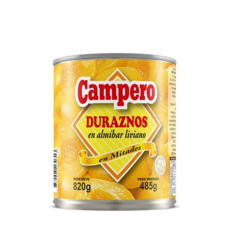 Durazno en Almíbar Campero 820g Durazno en Almíbar Campero 820g