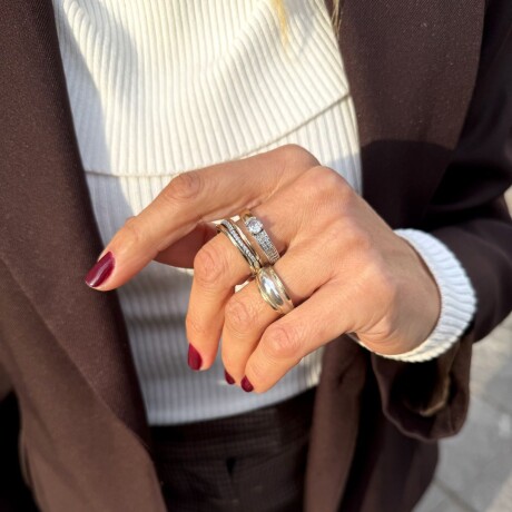 Anillo Eterna - Plata y Oro Anillo Eterna - Plata y Oro