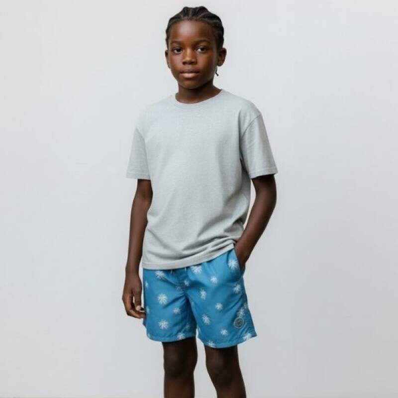 Short de Baño Niño N+ Azul Piedra