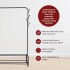 Perchero Para Ropa Con Doble Estante Percha Metal Organizador Placard Ropero Imback Color Negro Perchero Para Ropa Con Doble Estante Percha Metal Organizador Placard Ropero Imback Color Negro