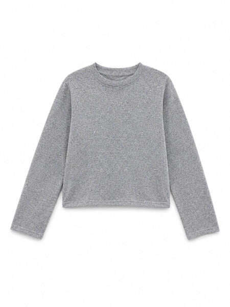 REMERA EMMA GRIS MELANGE M