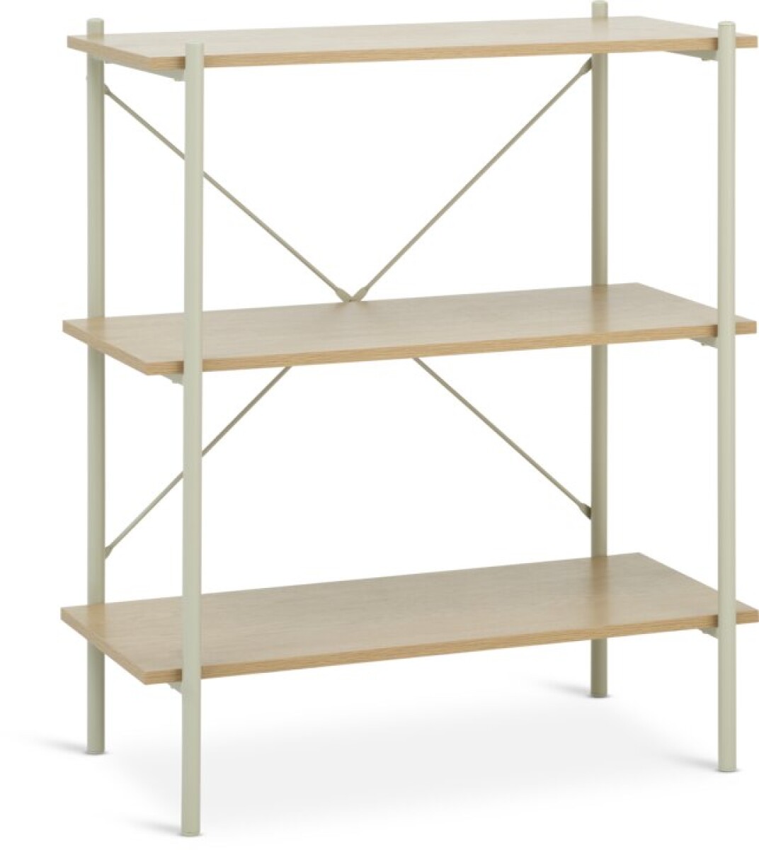 Estantería VANDBORG 3 estantes roble/beige 
