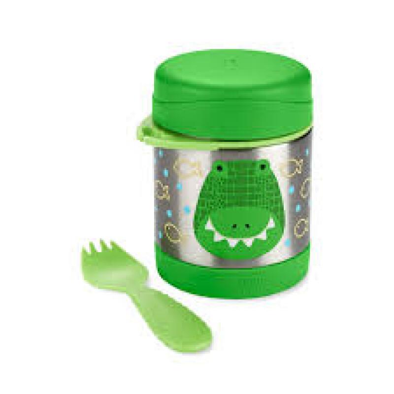 Contenedor de alimentos infantil ac. inoxidable Cocodrilo