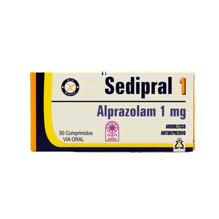 SEDIPRAL 1 MG. CJ X 50 COMPRIMIDOS única