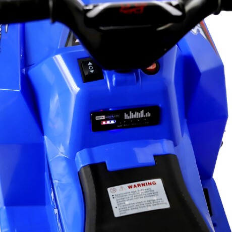 Cuatri para Niños Auto Motor a Batería con Luces y Música Azul