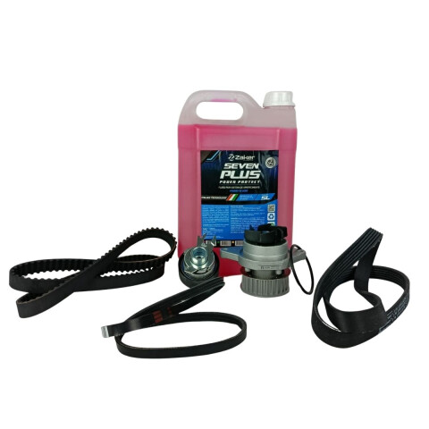KIT DISTRIBUCION GOL G5/ FOX/SURAN BOMBA + TENSOR + CORREAS X3 + AGUA Kit Distribucion Gol G5/ Fox/suran Bomba + Tensor + Correas X3 + Agua