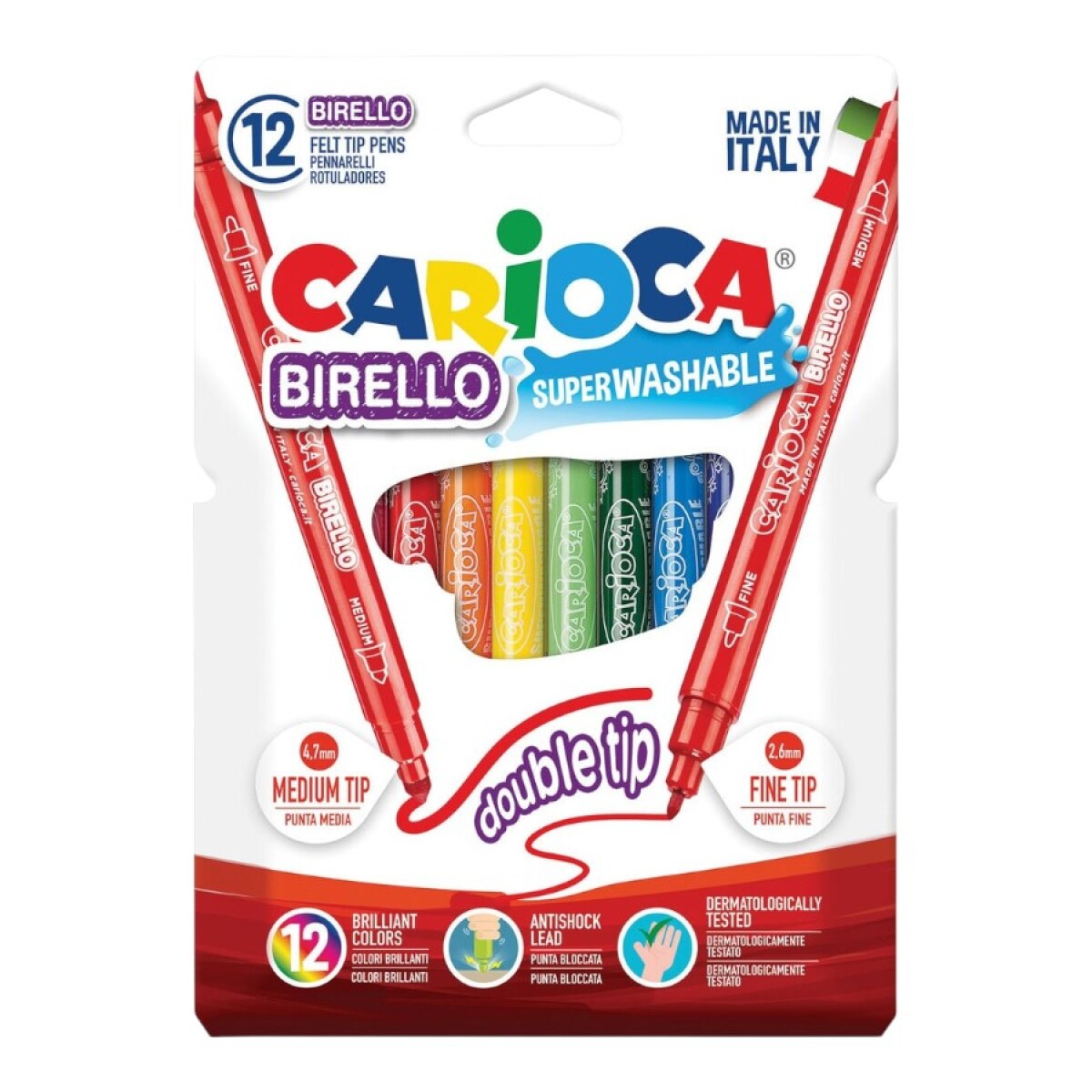 Marcadores Doble Punta x12 Carioca 