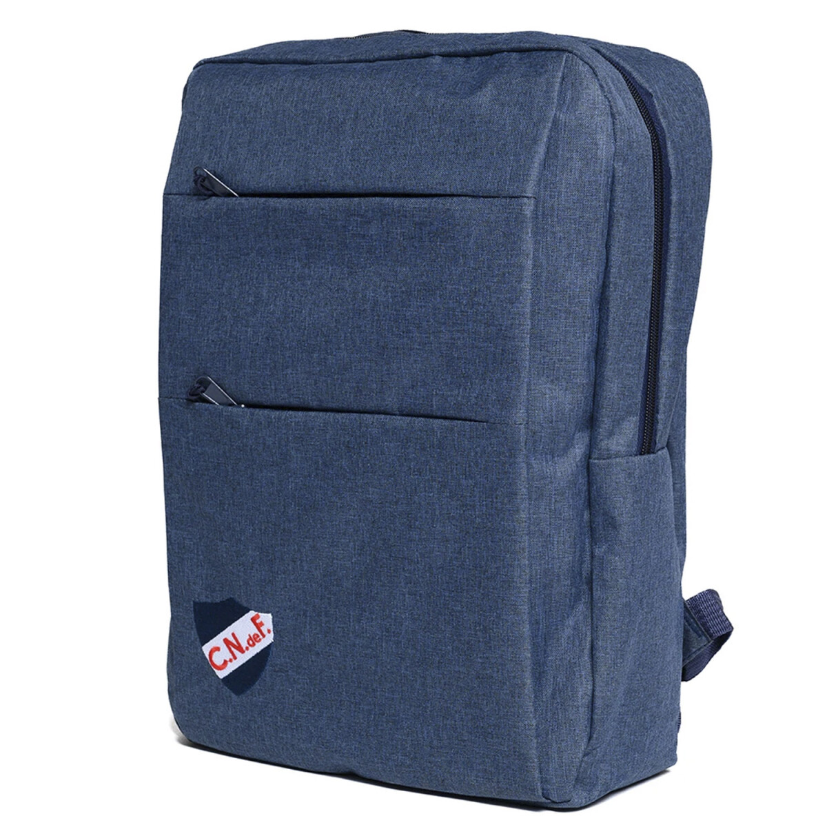 Mochila de Nacional con Escudo Cocido en Poliéster - Azul Marino 