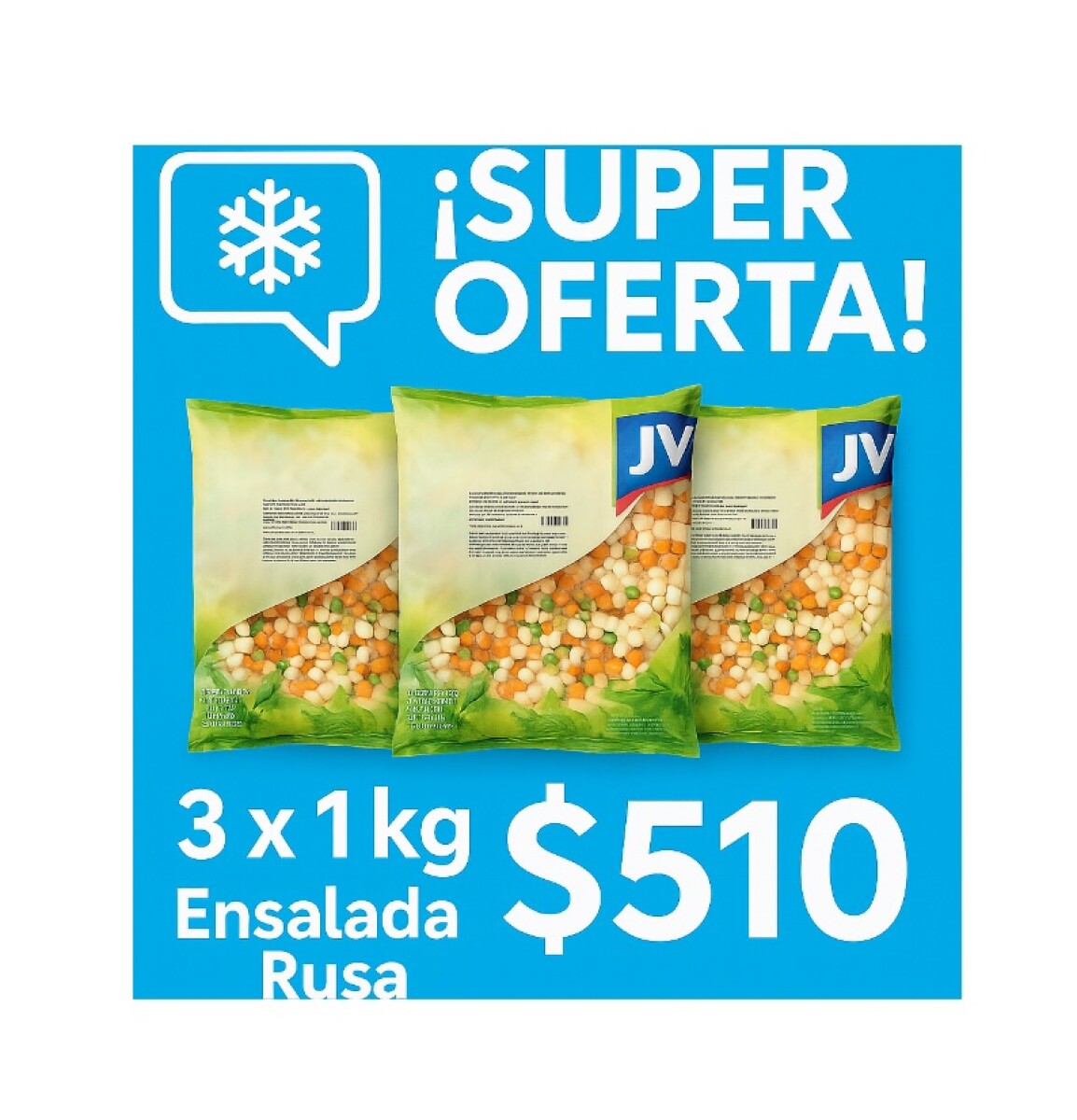 Ensalada rusa JV 3x 1kg 
