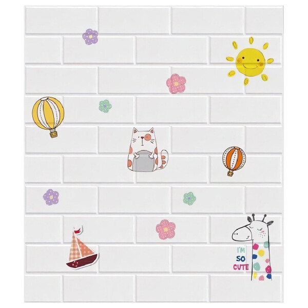 Revestimiento Autoadhesivo Pared Infantil X20 Calidad Variante Animales
