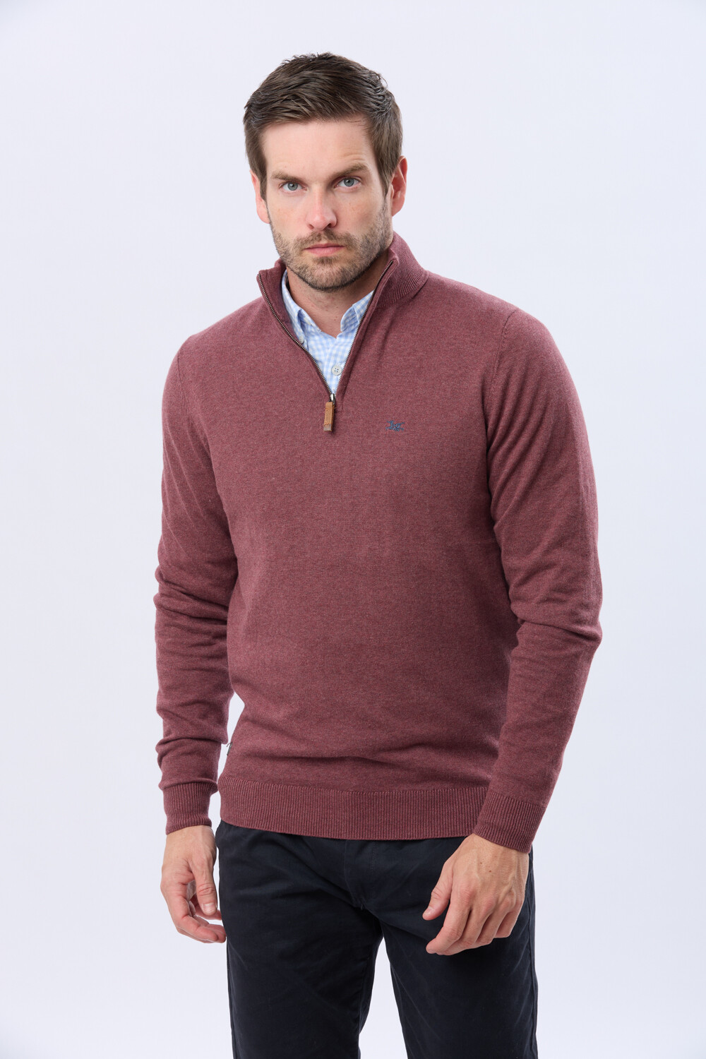 BUZO TEJIDO Bordo