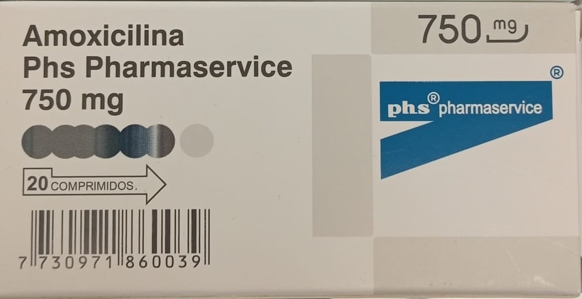 AMOXICILINA 750 MG 20 COMP 