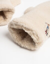 Guantes Varios Mitones De Corderito Con Bordado De Esquiador - Combinacion Bicolor