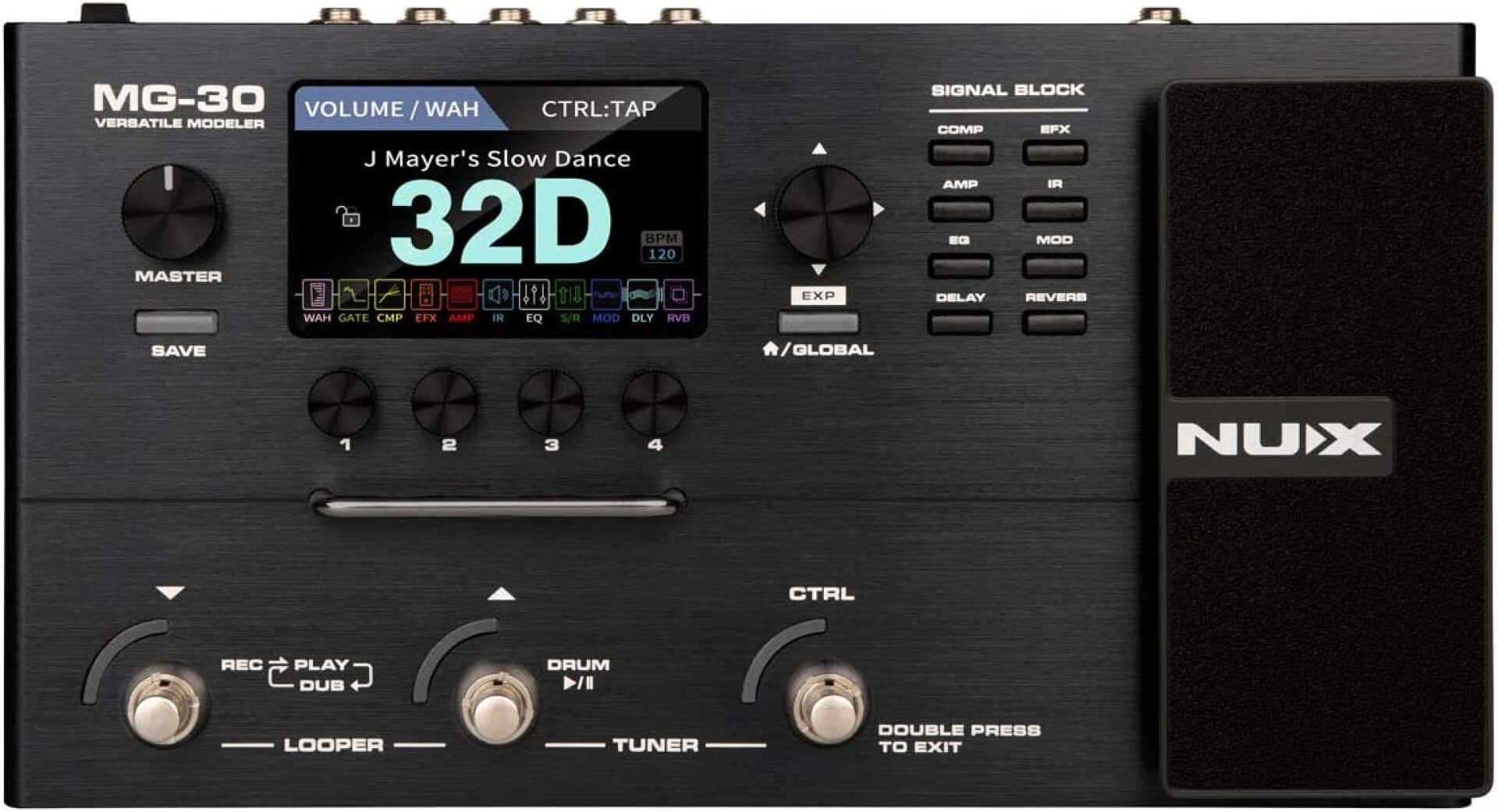 NUX MG30 PEDALERA MULTIEFECTOS GUITARRA 