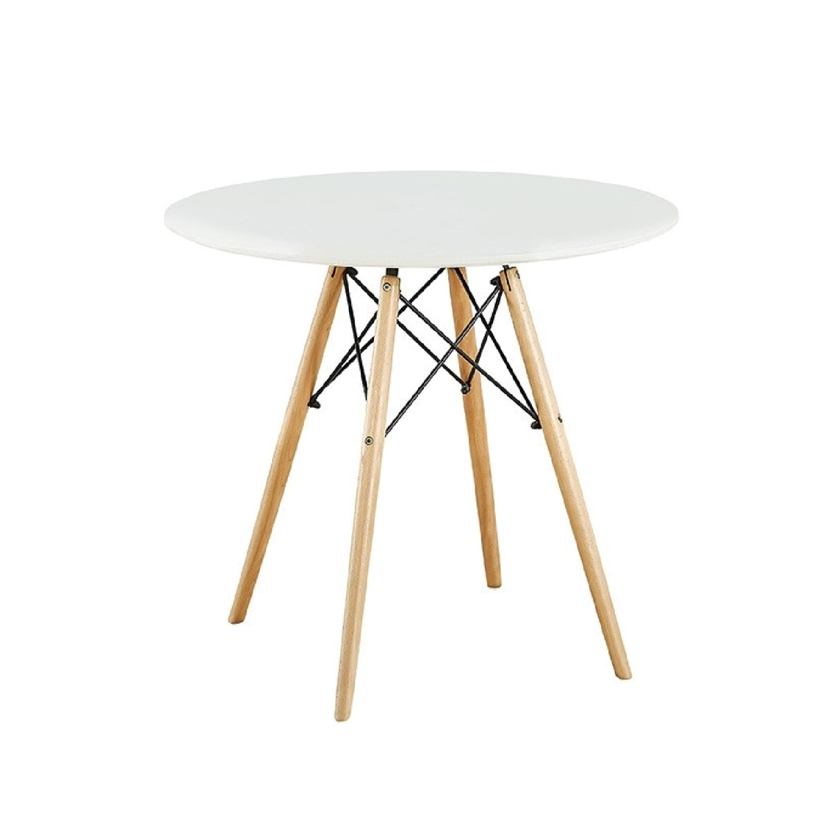 Mesa Eames Blanca Redonda Metal Ø80cm 
